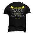 The Best Dads Get Promoted To Grandpa Grandfather Men's 3D T-Shirt Back Print Black