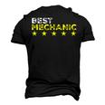 Best Mechanic Cool Profession And Job Name Men's 3D T-Shirt Back Print Black