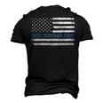 Best Stepdad Ever American Flag Patriotic Fathers Day Men's 3D T-shirt Back Print Black