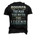 Boompa The Man The Myth The Legend Fathers Day Grandad Men's 3D T-shirt Back Print Black