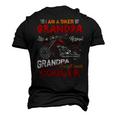 Car Bike Motorcycle Lover I Am A Cool Biker Grandpa Men's 3D T-Shirt Back Print Black
