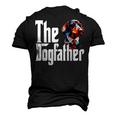 Dachshund Dog Dad Dogfather Dogs Daddy Father Men's 3D T-Shirt Back Print Black