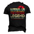 Dad The Man The Myth The Cycling Legend Cyclist Men's 3D T-shirt Back Print Black