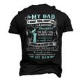 My Dad In Memories Poem Daughter Son Loss Daddy In Heaven Men's 3D T-Shirt Back Print Black