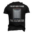 Elevator Mechanic Engineer Ride The Elevator Technician Men's 3D T-Shirt Back Print Black