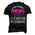 Elevator Mechanics Wife Anniversary Men's 3D T-Shirt Back Print Black