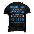 Fathers Day Bonus Dad From Daughter Son Wife Men's 3D T-Shirt Back Print Black