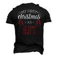 First Christmas As Afi New Grandpa Xmas Men's 3D T-Shirt Back Print Black