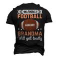 Football Grandma Grandmother Granny Grandparents Day Men's 3D T-shirt Back Print Black