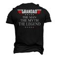 Grandad The Man The Myth The Legend V2 Grandad Men's 3D T-shirt Back Print Black