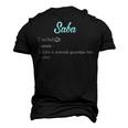 Grandpa Saba Definition Men's 3D T-Shirt Back Print Black