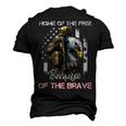 Home Of The Free Because Of The Brave Veterans Men's 3D T-Shirt Back Print Black