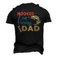Hooked On Being A Dad Fishing Dad Father_S Day Men's 3D T-Shirt Back Print Black