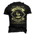 Hunting Paw Paw Hunter Grandpa Men's 3D T-Shirt Back Print Black