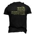 Husband Daddy Protector Hero Fathers Day Flag Dad Papa Men's 3D T-Shirt Back Print Black