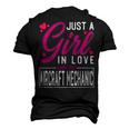 Just A Girl In Love With Her Aircraft Mechanic Wife Men's 3D T-Shirt Back Print Black