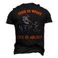 This Is What Life Is About Quad Bike Father Son Atv Men's 3D T-Shirt Back Print Black