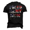 Proud Army Mom Military Mother Proud Army Marine Men's 3D T-Shirt Back Print Black