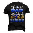 Proud Dad Of A 2023 Senior Volleyball Graduation Men's 3D T-Shirt Back Print Black