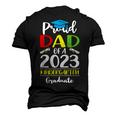 Proud Dad Of A Class Of 2023 Kindergarten Graduate Men's 3D T-Shirt Back Print Black