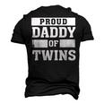 Proud Daddy Of Twins Father Twin Dad T Men's 3D T-Shirt Back Print Black