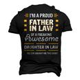 Proud Father In Law From An Awesome Daughter In Law Men's 3D T-Shirt Back Print Black