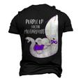 Purple Up For The Military Kids Month Elephant Ribbon Men's 3D T-Shirt Back Print Black