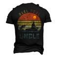 Reel Cool Uncle Fishing Dad Fathers Day Fisherman Men's 3D T-Shirt Back Print Black