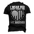 Remember Everyone Deployed Brother Military Red Friday Men's 3D T-Shirt Back Print Black
