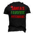 Santas Favorite Mechanic Ugly Christmas Men's 3D T-Shirt Back Print Black