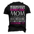 Super Cool Mom Of Hvac Mechanic T Men's 3D T-Shirt Back Print Black