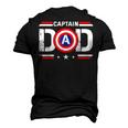 Top Vintage Dad Christmas Superhero Fathers Day Birthday Men's 3D T-Shirt Back Print Black