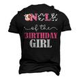 Uncle Of The Birthday For Girl Cow Farm 1St Birthday Cow Men's 3D T-Shirt Back Print Black