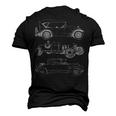 Vintage Cars Car Retro Automobiles Mechanic Men's 3D T-Shirt Back Print Black