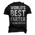 Worlds Best Farter I Mean Father Graphic Novelty Men's 3D T-Shirt Back Print Black