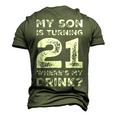 21St Birthday For Dad Mom 21 Year Old Son Squad Men's 3D T-Shirt Back Print Army Green