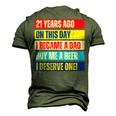21St Birthday Son Daughter Dad Father 21 Years Needs A Beer Men's 3D T-Shirt Back Print Army Green