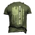 4Th Of July Poppa Us American Flag Fourth Patriotic Usa Men's 3D T-Shirt Back Print Army Green