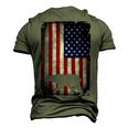 American Bear Hunter Patriotic For Dad Fathers Day Men's 3D T-Shirt Back Print Army Green