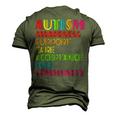 Autism Awareness Support Care Acceptance Ally Dad Mom Kids Men's 3D T-Shirt Back Print Army Green