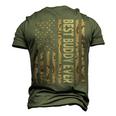 Best Buddy Ever Us American Flag Grandpa Fathers Day Men's 3D T-shirt Back Print Army Green