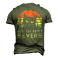 Best Cat Pappy Ever Bump Fit Fathers Day Dad For Men Men's 3D T-Shirt Back Print Army Green