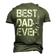 Best Dad Ever Pro Gun Fathers Day Men's 3D T-shirt Back Print Army Green