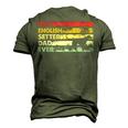 Best Dog Dad Ever Father English Setter Men's 3D T-shirt Back Print Army Green