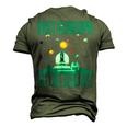 Best Grandpa In The Galaxy For Granddad Men's 3D T-Shirt Back Print Army Green