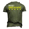 Best Mechanic Cool Profession And Job Name Men's 3D T-Shirt Back Print Army Green