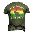 Best Rabbit Dad Ever For Men Fathers Day Men's 3D T-shirt Back Print Army Green