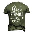 Best Stepdad Ever Fathers Day Present For Stepdad Men Men's 3D T-shirt Back Print Army Green