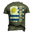 Best Uruguayan Grandpa Ever Uruguay Grandpa Fathers Day Men's 3D T-shirt Back Print Army Green