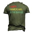 I Cant I Have Plans In The Garage Car Mechanic Men's 3D T-Shirt Back Print Army Green